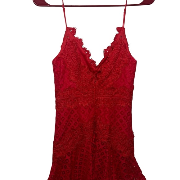 Selfie Leslie Red Mini Dress Women’s Small NWT - Picture 6 of 8